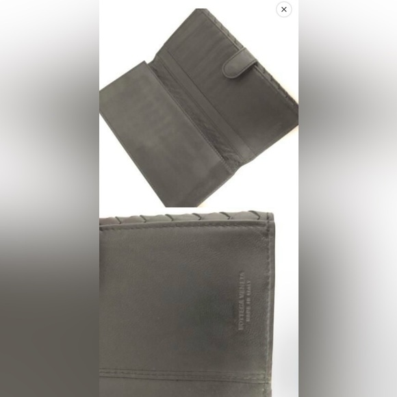 Bottega Veneta Black Intrecciato lambskin long wallet - Picture 11 of 11
